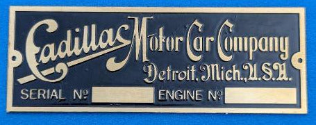Serial Plate Engine Plate