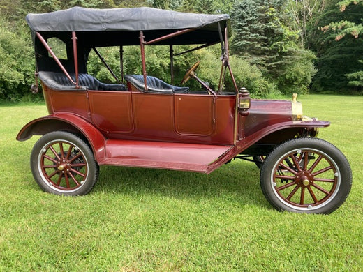 1914 Ford touring car from the brass era