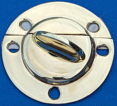 Raised brass kick board latch for Single Cylinder Cadillac